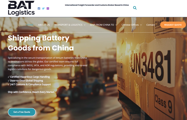 BAT Logistics Battery Shipping China to Romania