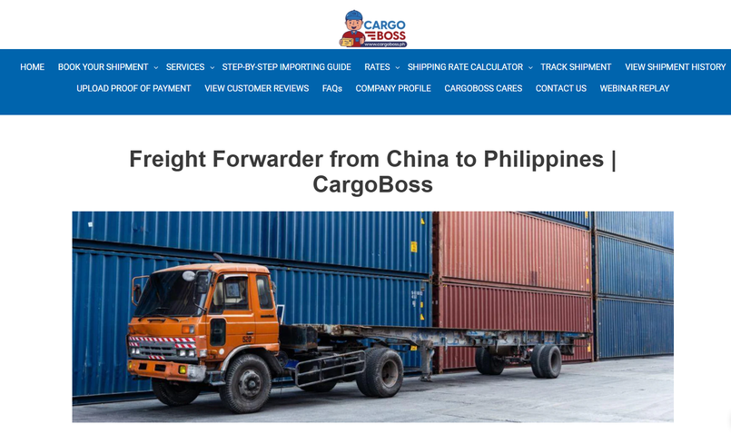 CargoBoss Philippines Freight