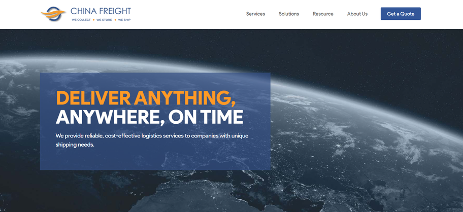 China Freight Shipping Services