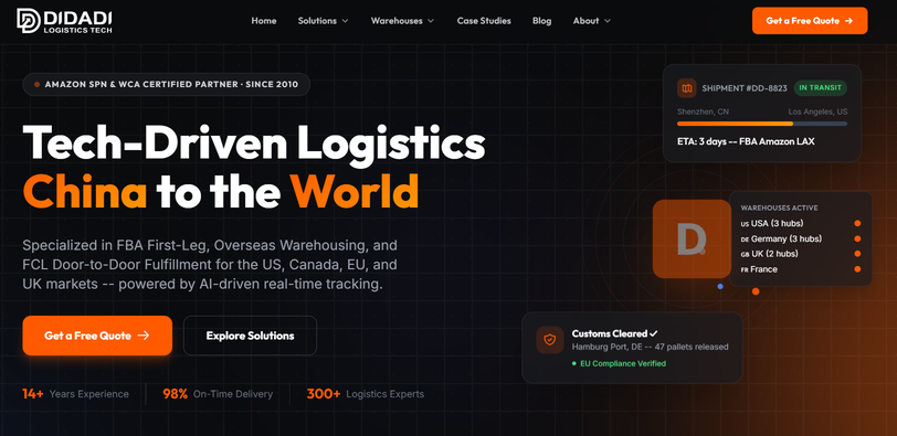 DIDADI Logistics China to USA