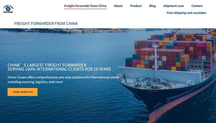 Honour Ocean Shipping China to Spain Freight