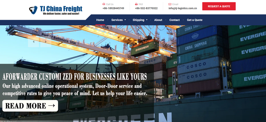 TJ China Freight Sea Logistics