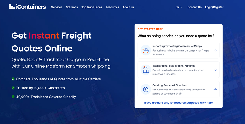 Icontainers Digital Freight Forwarder China to Spain