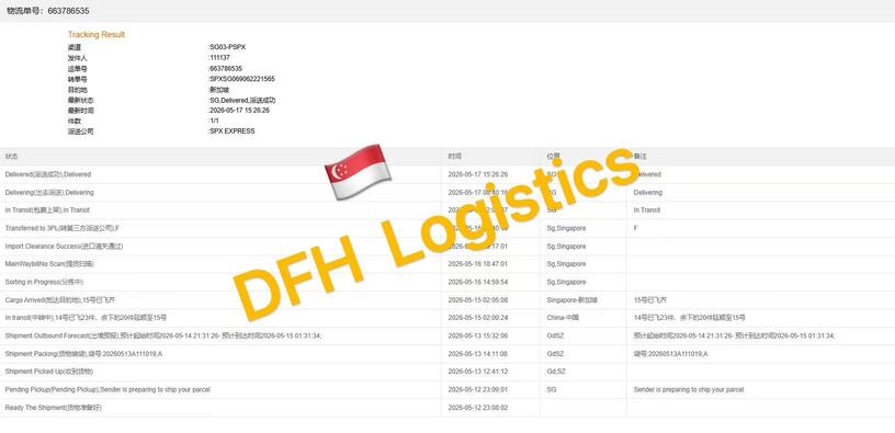 Air freight door to door shipping from China to Singapore