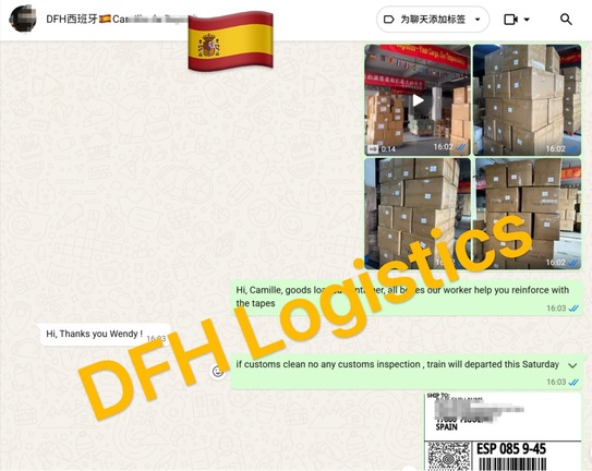 Shipping from China to Spain: Train Freight DDP Door-to-Door Shipping from China to the Spain with Delivery in 49 Days