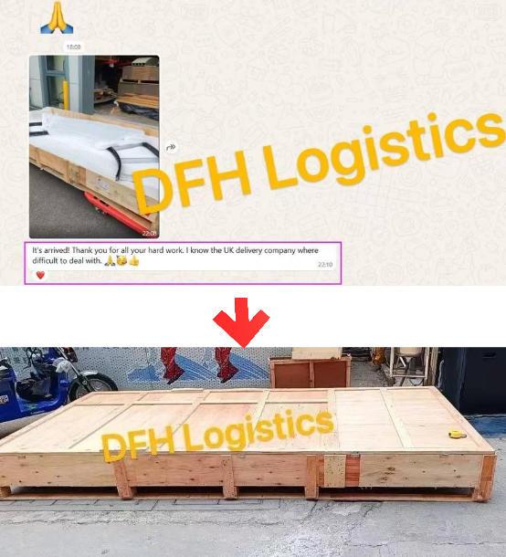 oversized shipments to UK