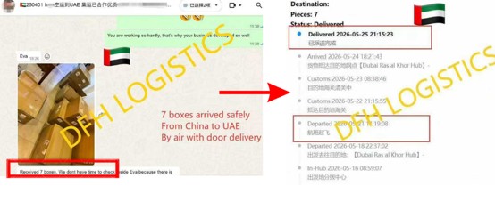 shipping from china to uae