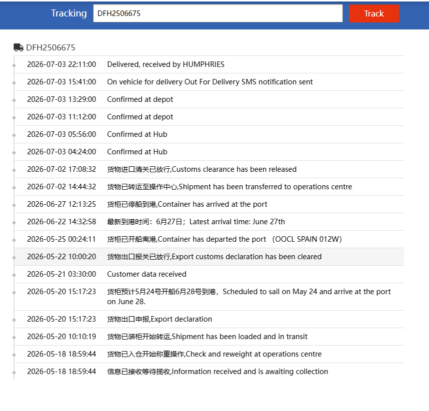 China to UK by DDP Sea Freight