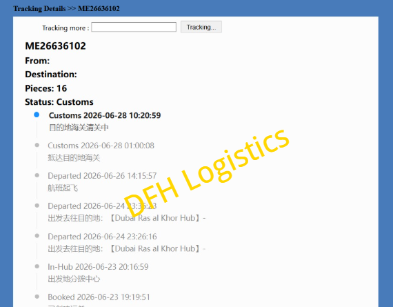 Air Freight DDP China to UAE