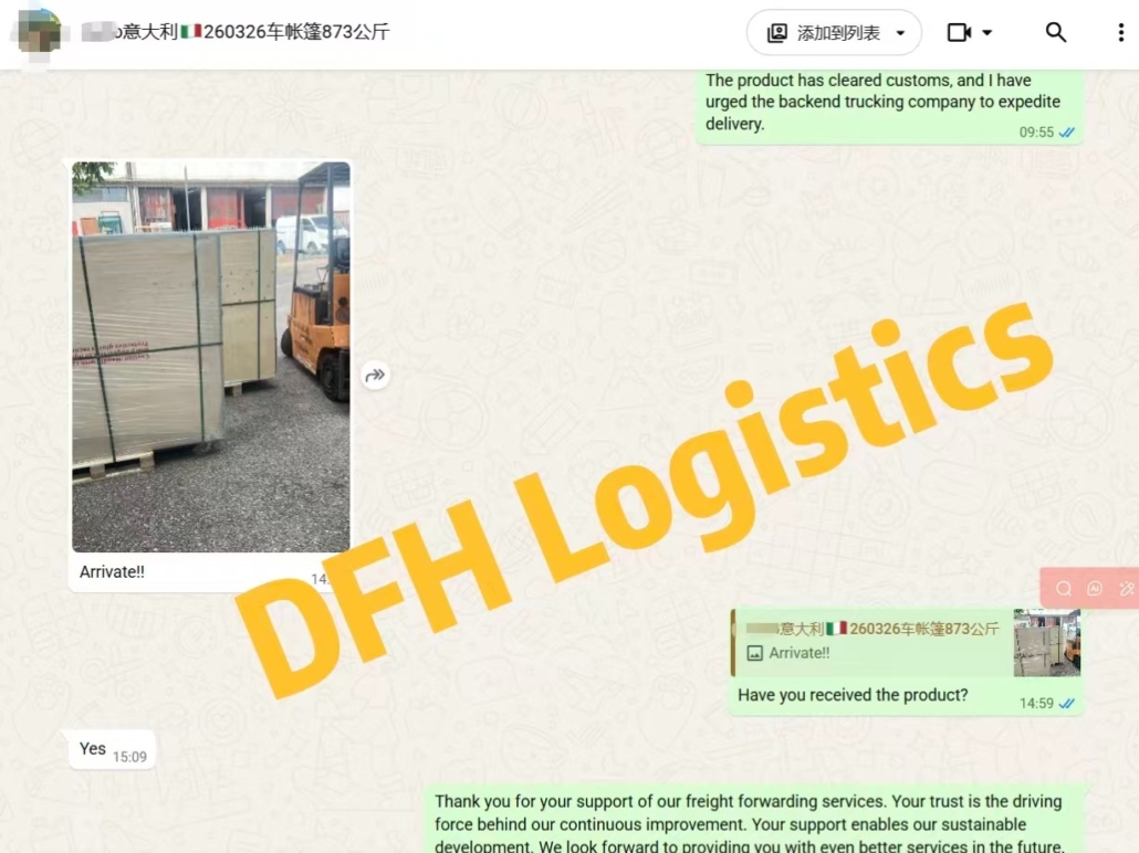 Sea Freight DDP China to Italy