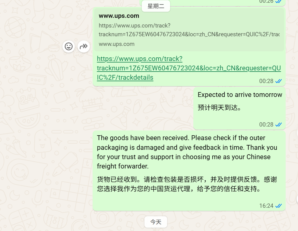 UPS Express Taobao to USA