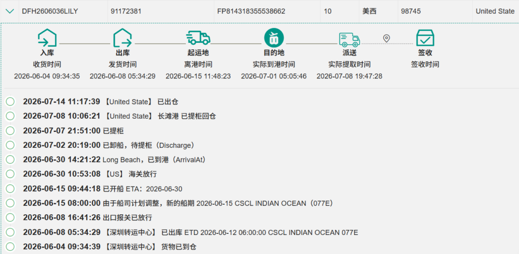 China to USA by Sea Freight 