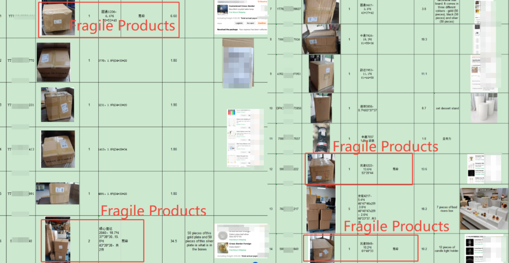 Shipping Tableware, Plant Stands, Artificial Flowers, Display Boxes & Lighting from China to UK 