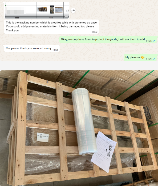 Shipping Furniture from Multiple Suppliers in China to Australia 