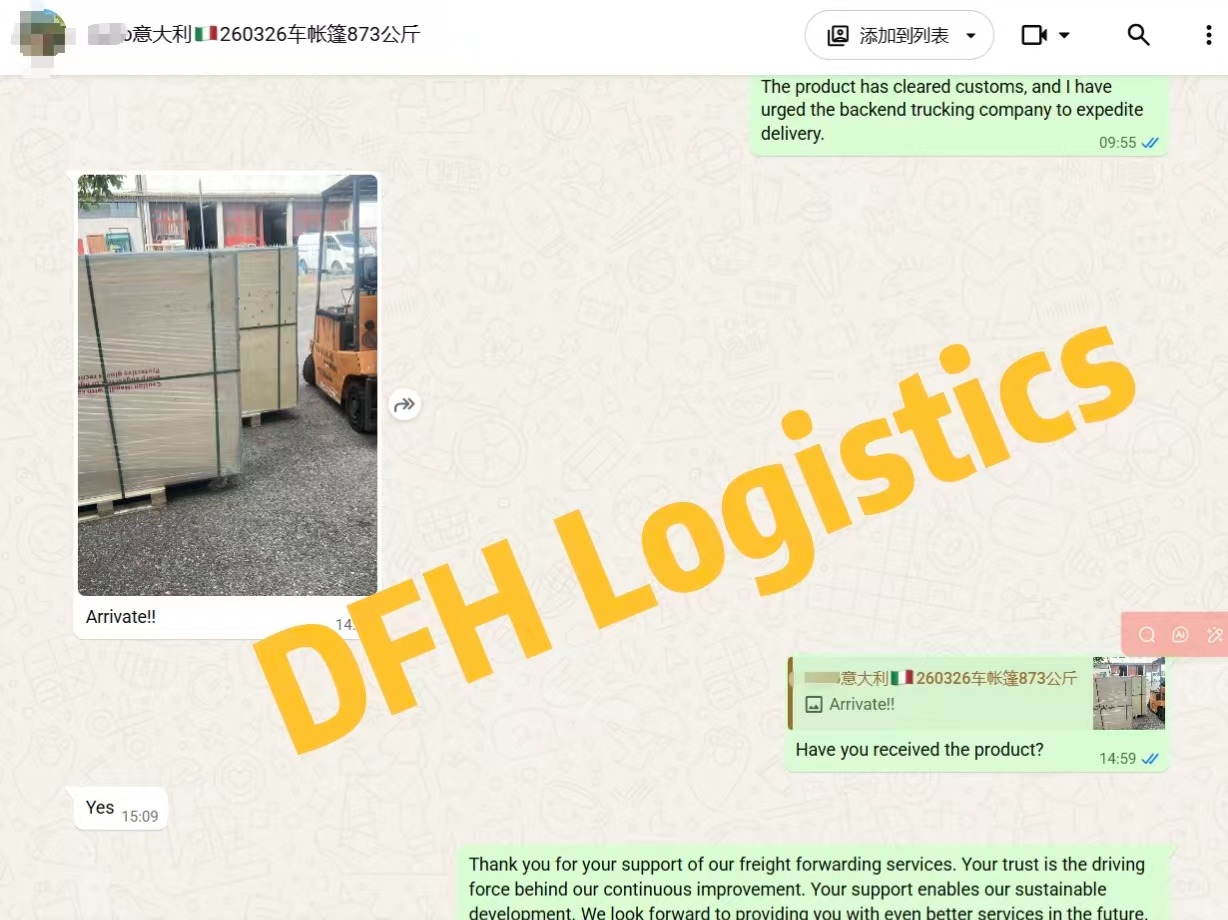 Sea Freight DDP China to Italy